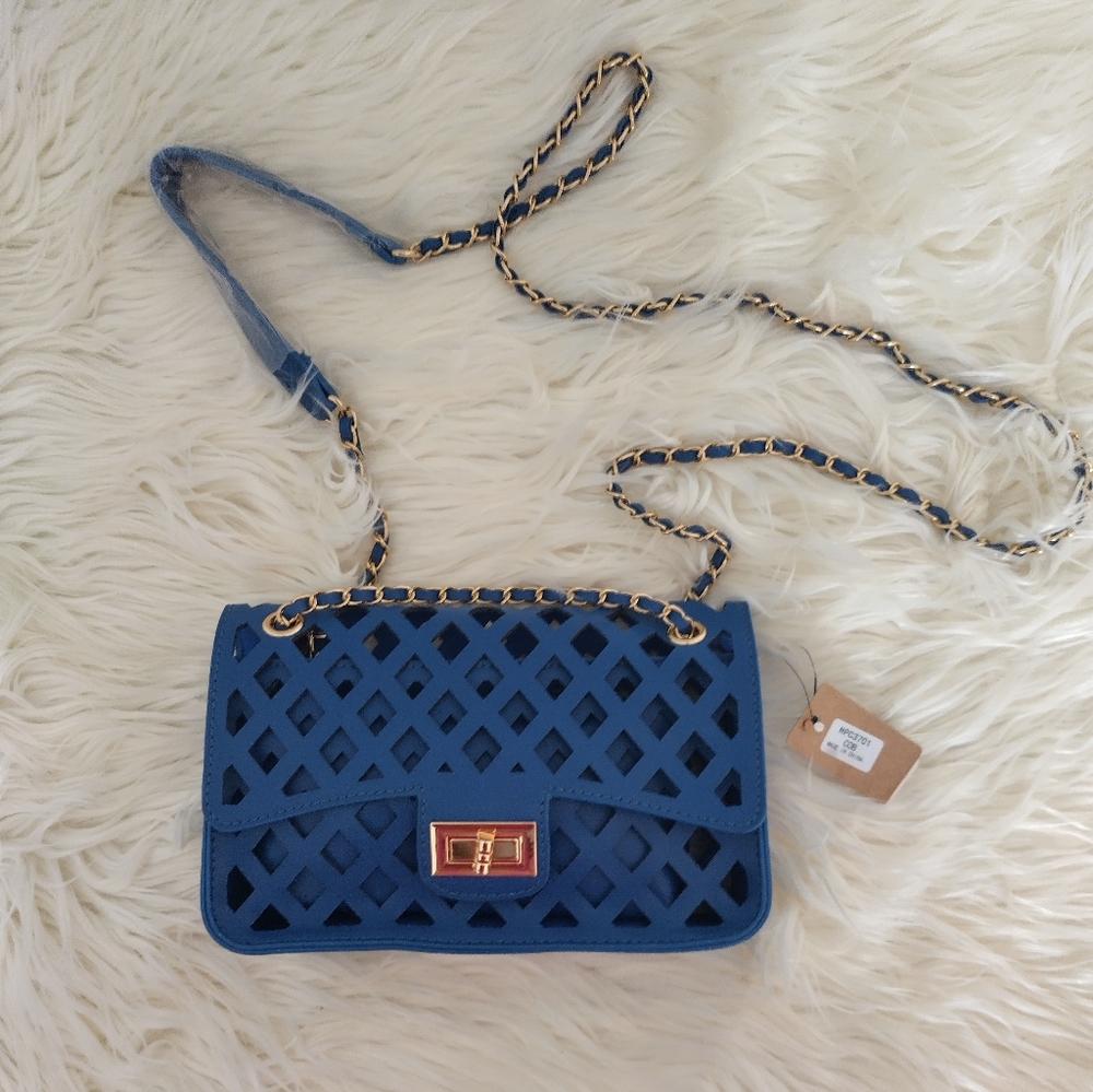 2 in 1 Turn Lock Cross Body Shoulder Bag